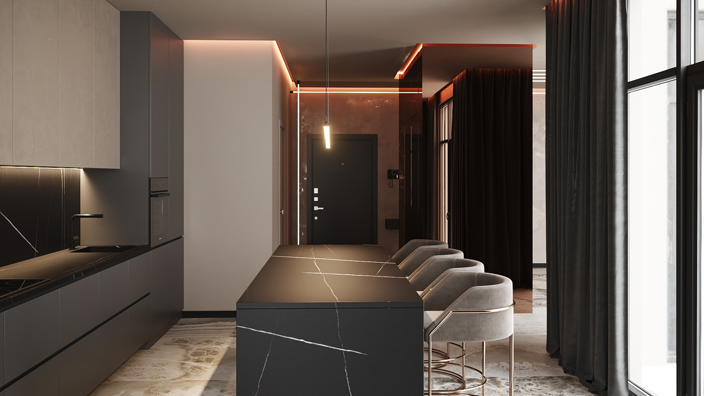 简约黑白灰，100 平米空间的惊艳变身-7