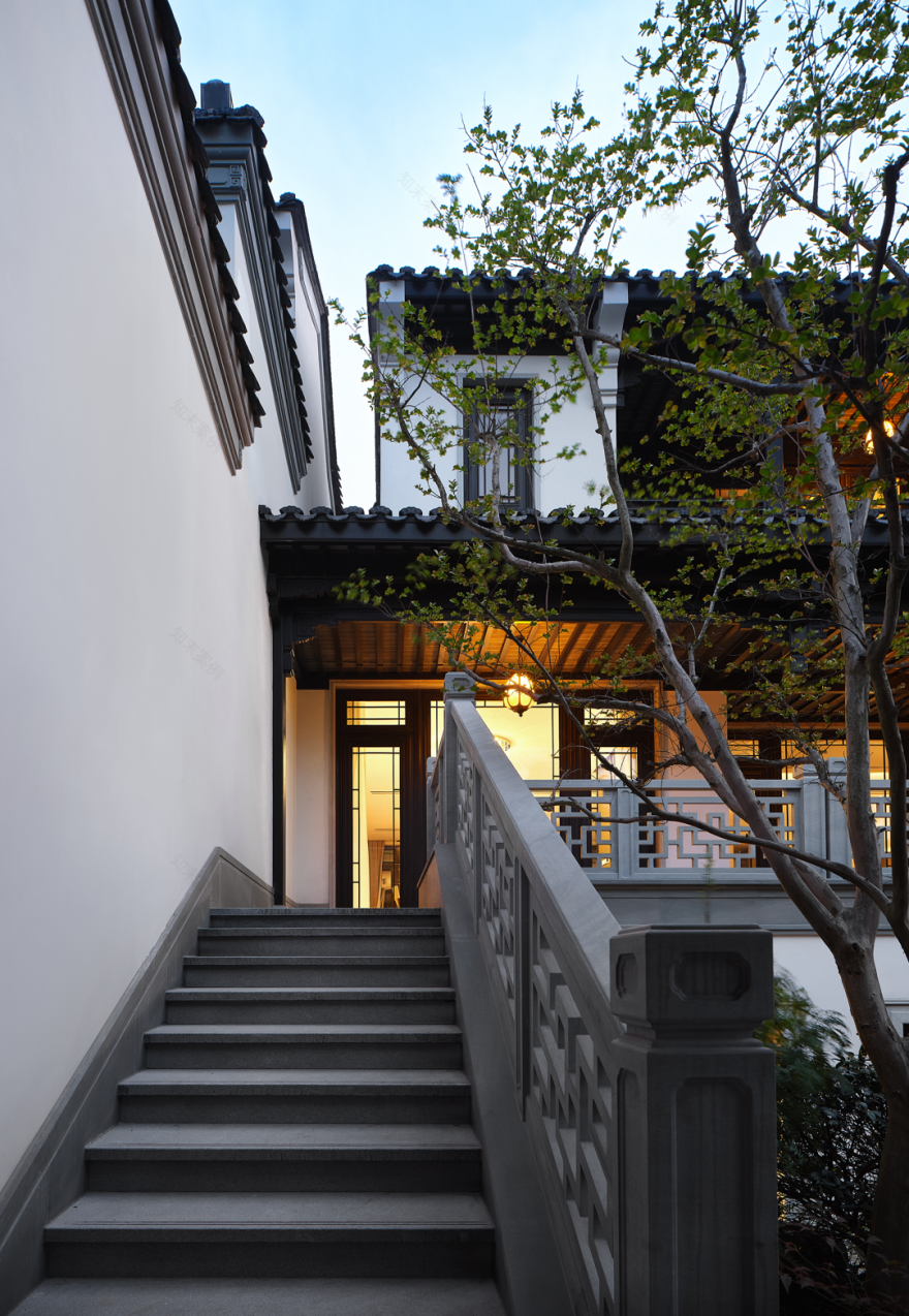 银杏汇湘湖天境 新中式挑空别墅丨中国杭州丨H.N.LIN空间美学馆-78