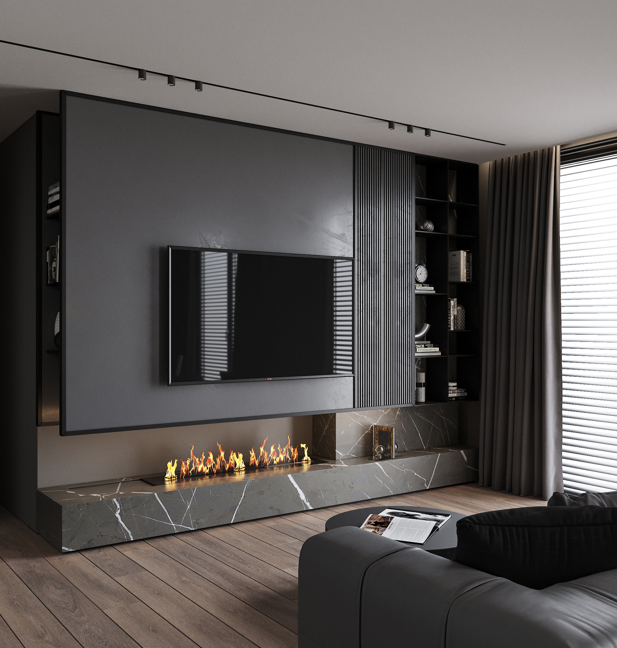 Gray Apartment Design-1