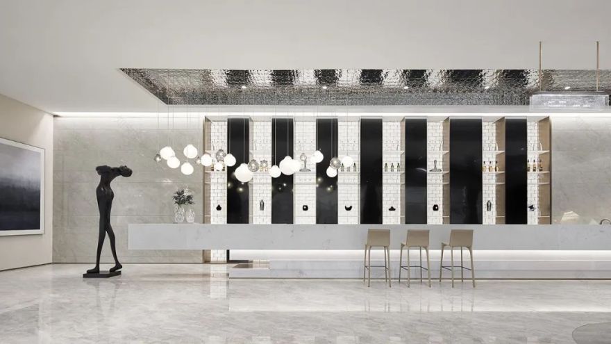 江苏盐城大丰生活美学艺术馆 | 虚实之间的蓝色梦境-35