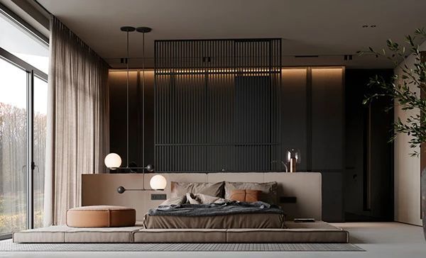 私人空间的艺术品——100 款卧室背景墙设计鉴赏-23