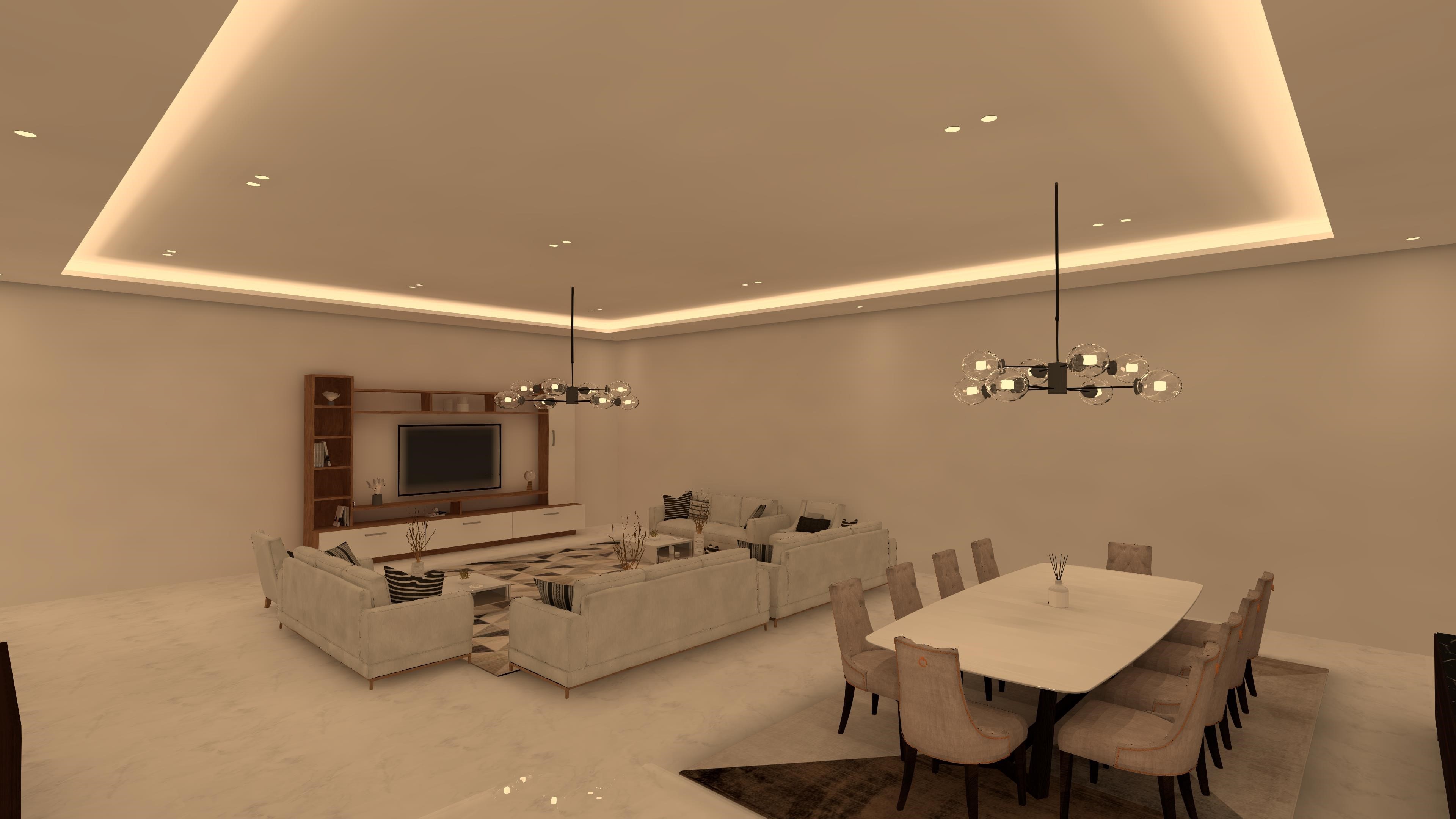 LIVING & DINING ROOM 室内照明设计-5