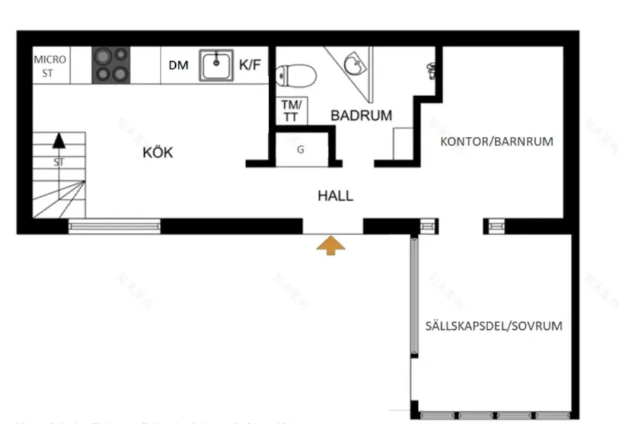 斯德哥尔摩 57m2 时尚小屋 | 古老与现代的完美融合-19