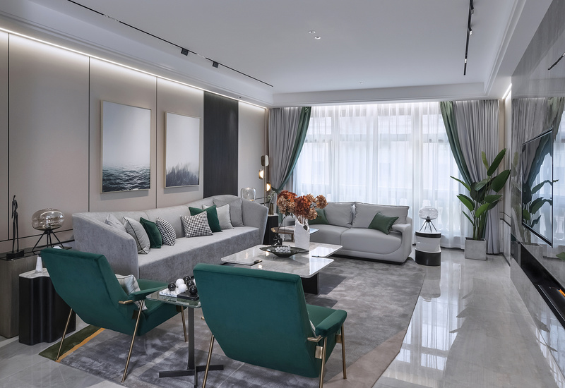 新疆乌鲁木齐·首府公馆A1户型样板房设计丨中国乌鲁木齐丨新疆室内设计联合汇“新设汇”-35