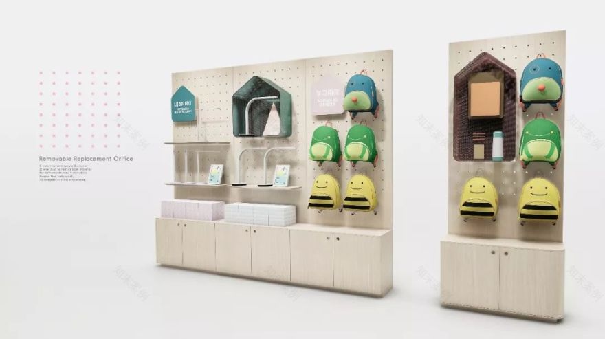 从护童1.1米高度出发,我们为孩子设计了一个玩起来的儿童用品店-58