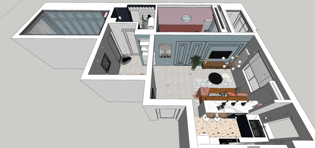 60平米“手枪户型”强势逆袭？-7