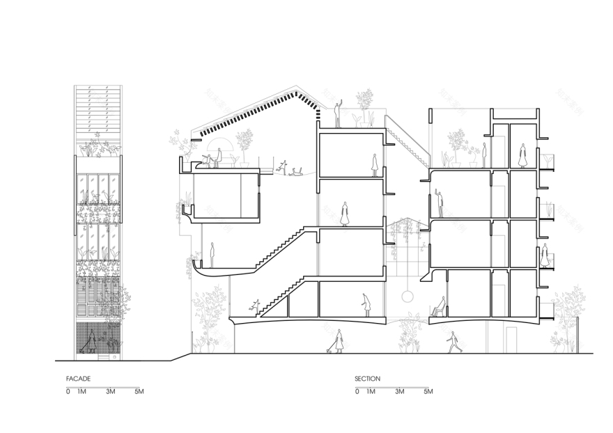 越南东南亚风格别墅设计,家庭情感的容器空间-14