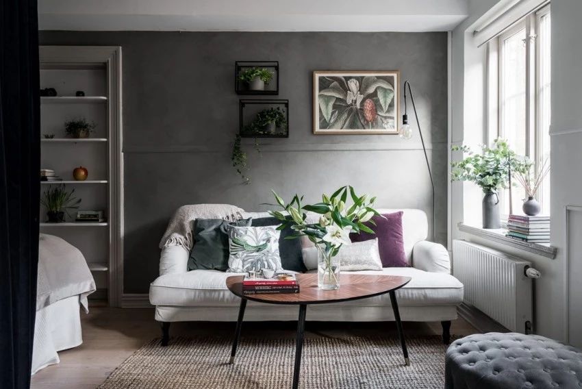 高级灰撞色搭配室内设计-37