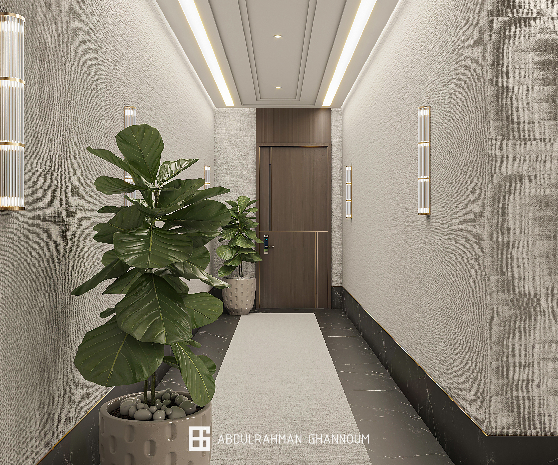 酒店大堂和走廊设计丨Eng. Abdulrahman Ghannoum-5