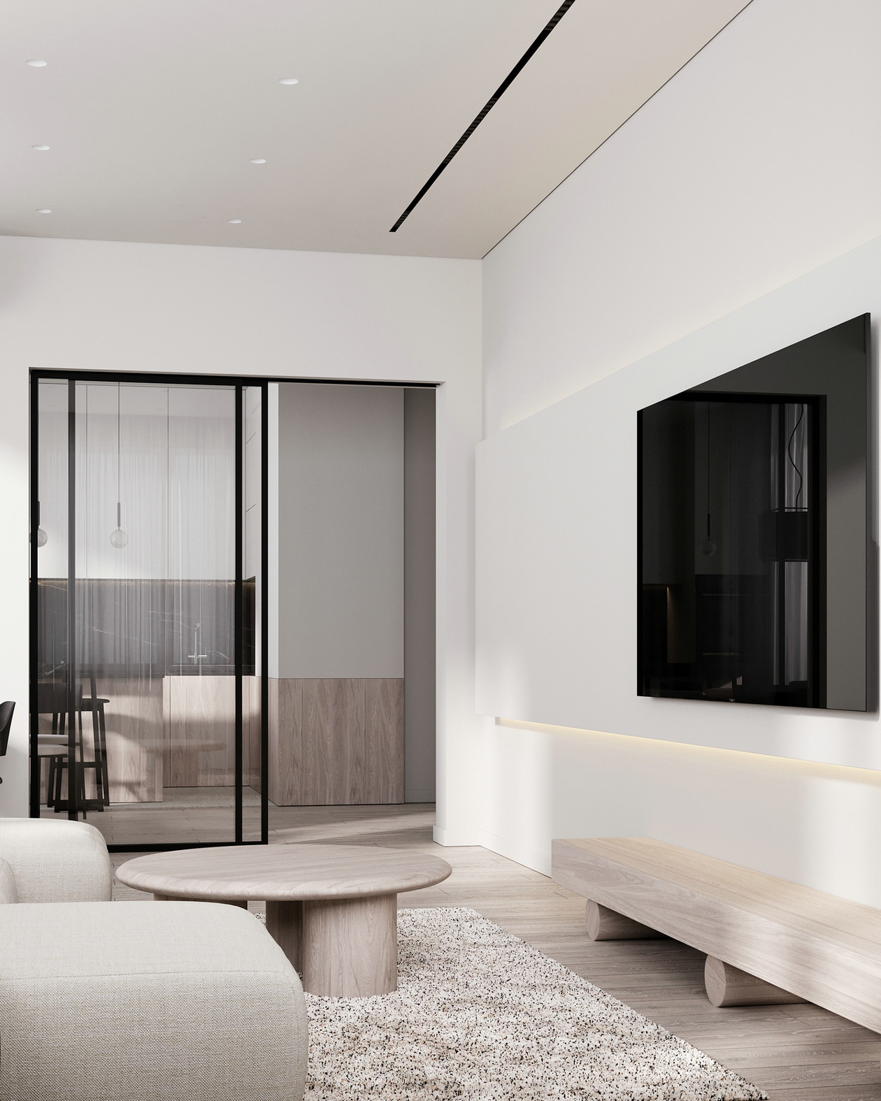 70㎡浅色系公寓设计-4