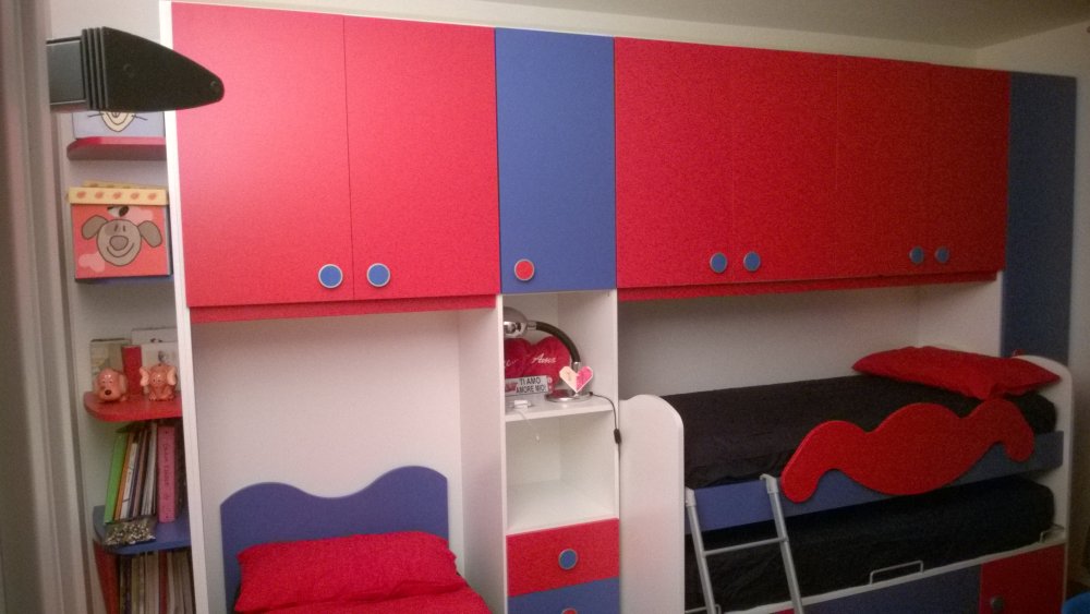 红蓝小卧室，独特设计展现个性魅力-21