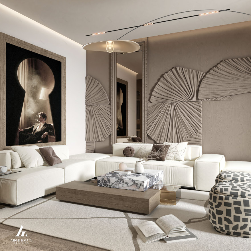 豪华现代主卧设计丨@ahmedismail_designs-8