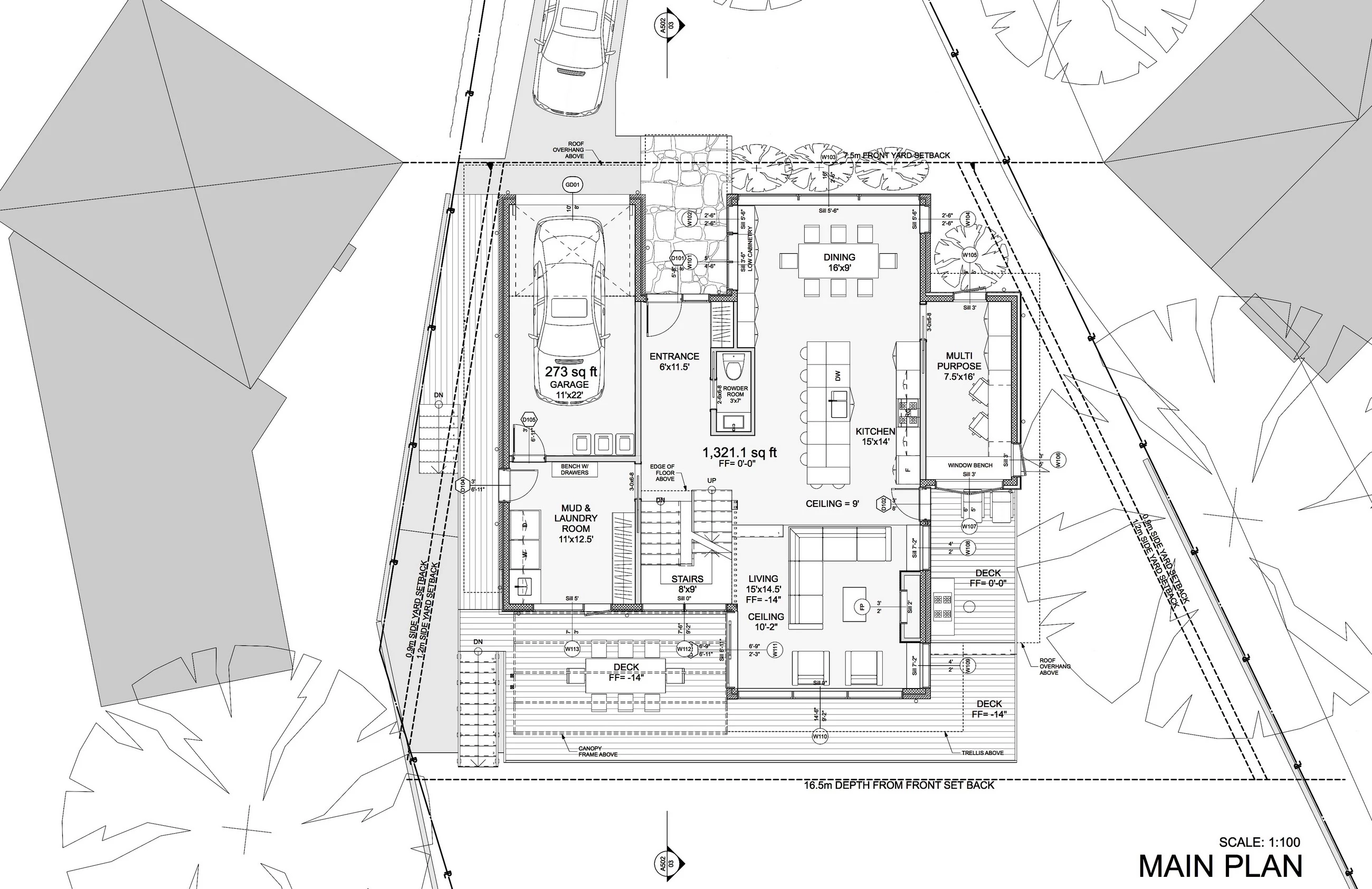 加拿大多伦多 Mimico Creek House 的室内设计亮点-22