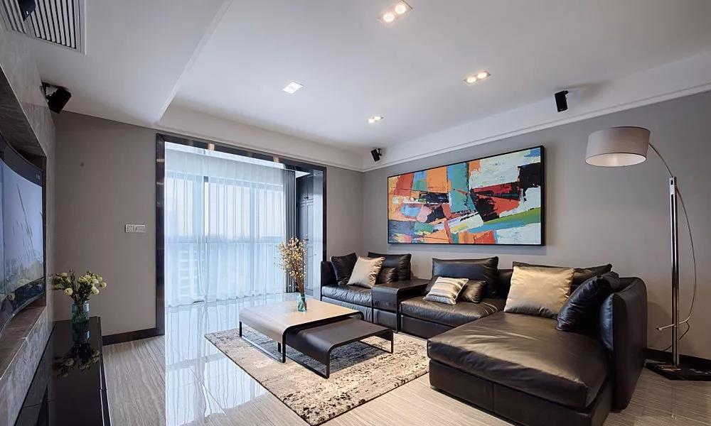 现代城市生活,130㎡四室两厅设计诠释简约美学-0