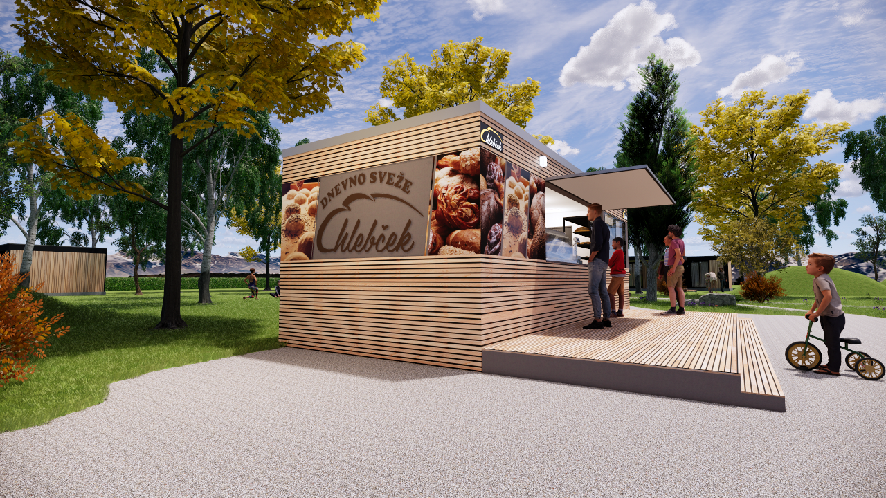 Mobilna Pekarna / Prodajalna HLEBČEK.Bäckerei / Bakery-2