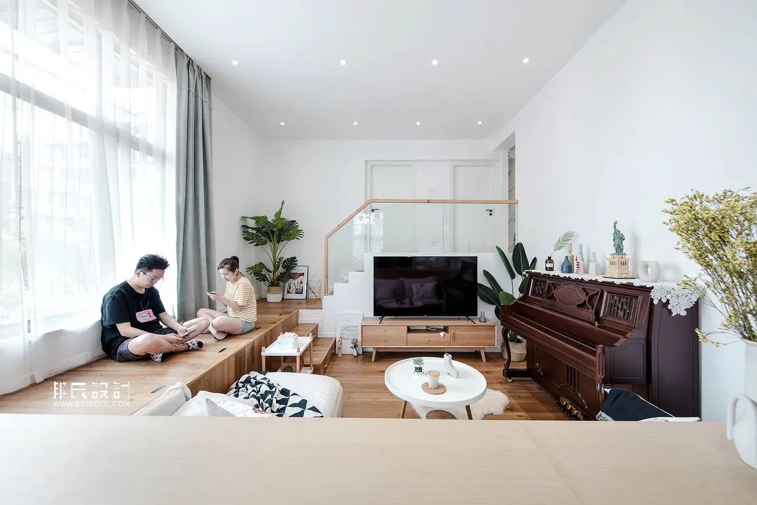 爆改二十年错层老房，暗双层变阳光三层，空间看起来大一倍-78