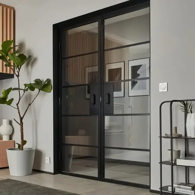 时尚工业风客厅,融入独特设计壁炉-11