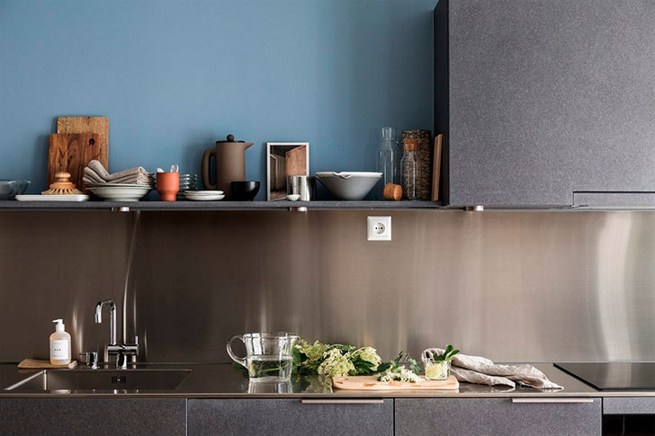 斯德哥尔摩 51 平米灰色 blue 公寓 | 独特色彩搭配营造温馨北欧风-5