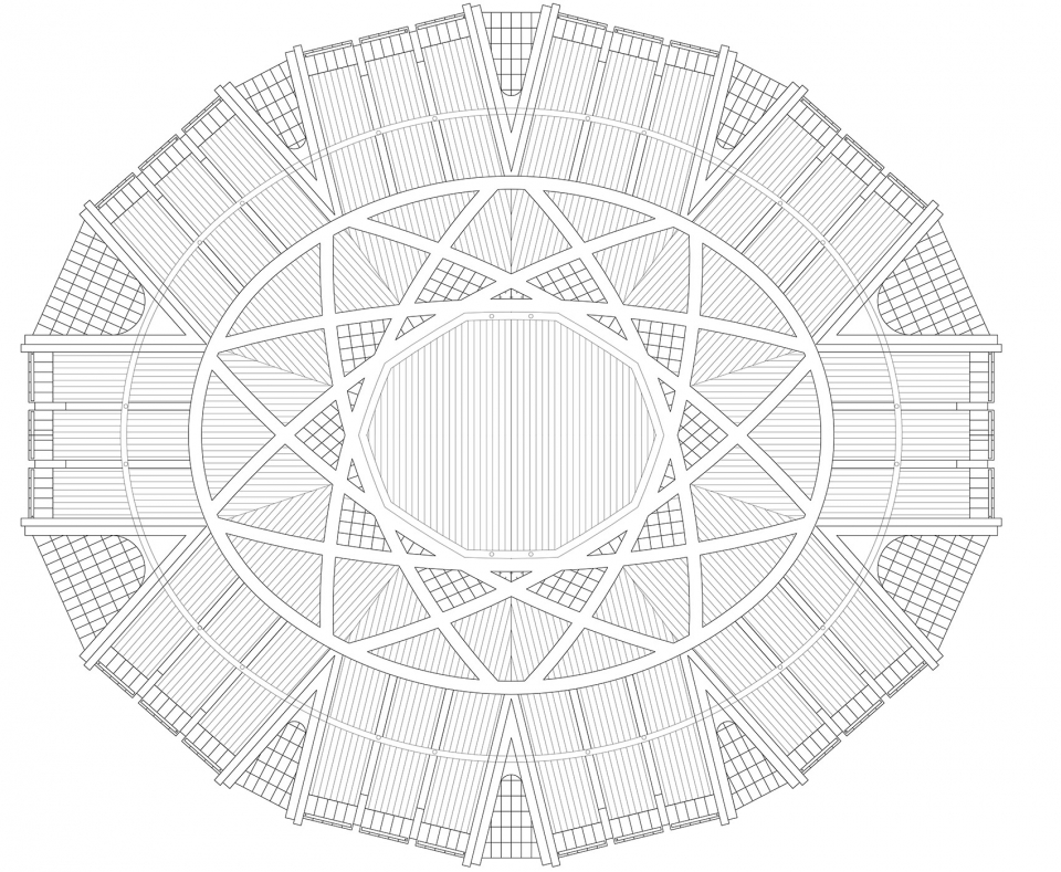 苍南体育中心 | 型钢桁架结构与曲线美学的完美结合-100