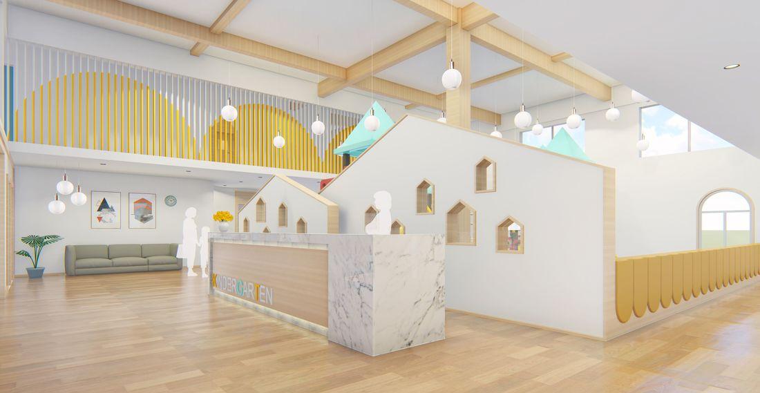 自然原木色的幼儿园设计-11