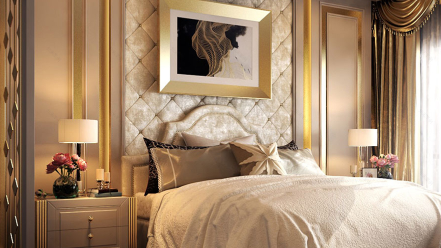 Bareo | ผลงานออกแบบ ตกแต่งภายในห้องนอน สไตล์คลาสสิก | Portfolio-6