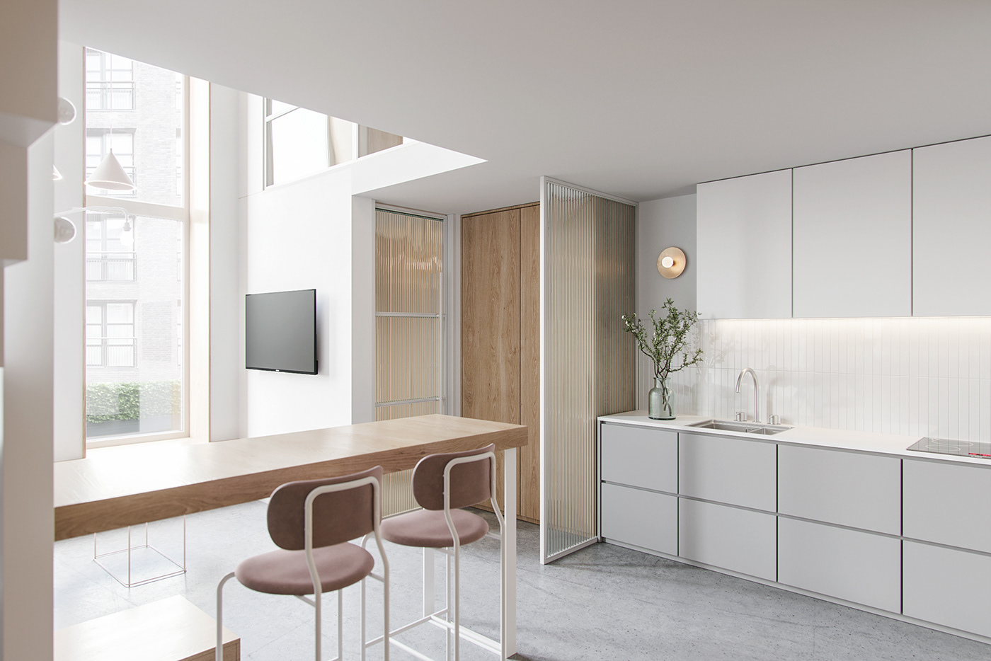 简约浪漫的 40㎡一居室丨俄罗斯丨Barinov Andrey-12