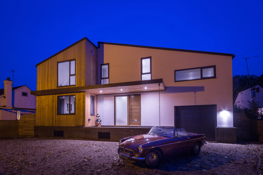 伦敦设计公司打造英国伯克郡环保木框架家庭房-20