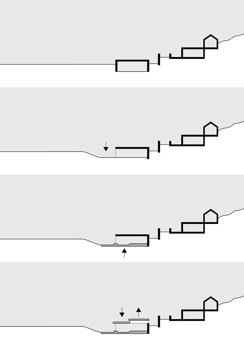 长城脚下旧仓库新生,石墙木屋打造自然宜居空间-61