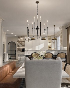 Modern Luxury Dining & Kitchen Interior Visualization