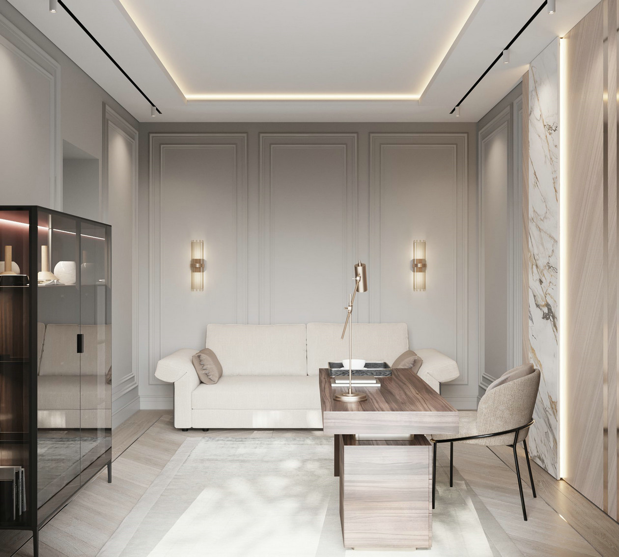 360㎡大平米住宅设计 轻奢高级感！-16