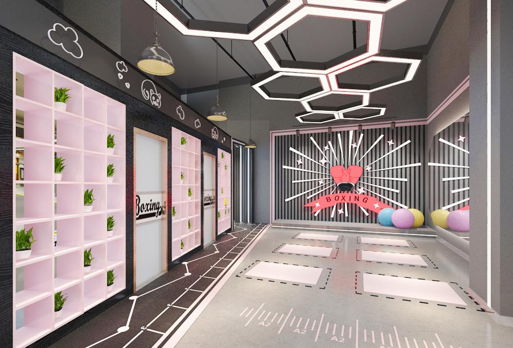 
女子儿童格斗馆设计 -4