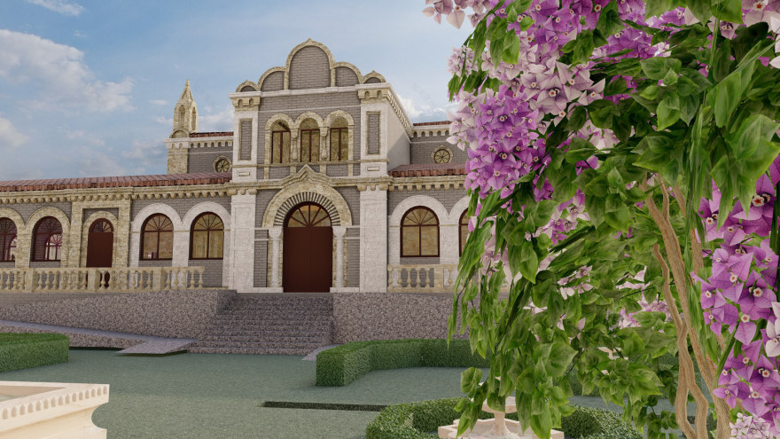 敖德萨库亚利尼克疗养院水上休闲综合体建筑环境设计丨乌克兰敖德萨-7