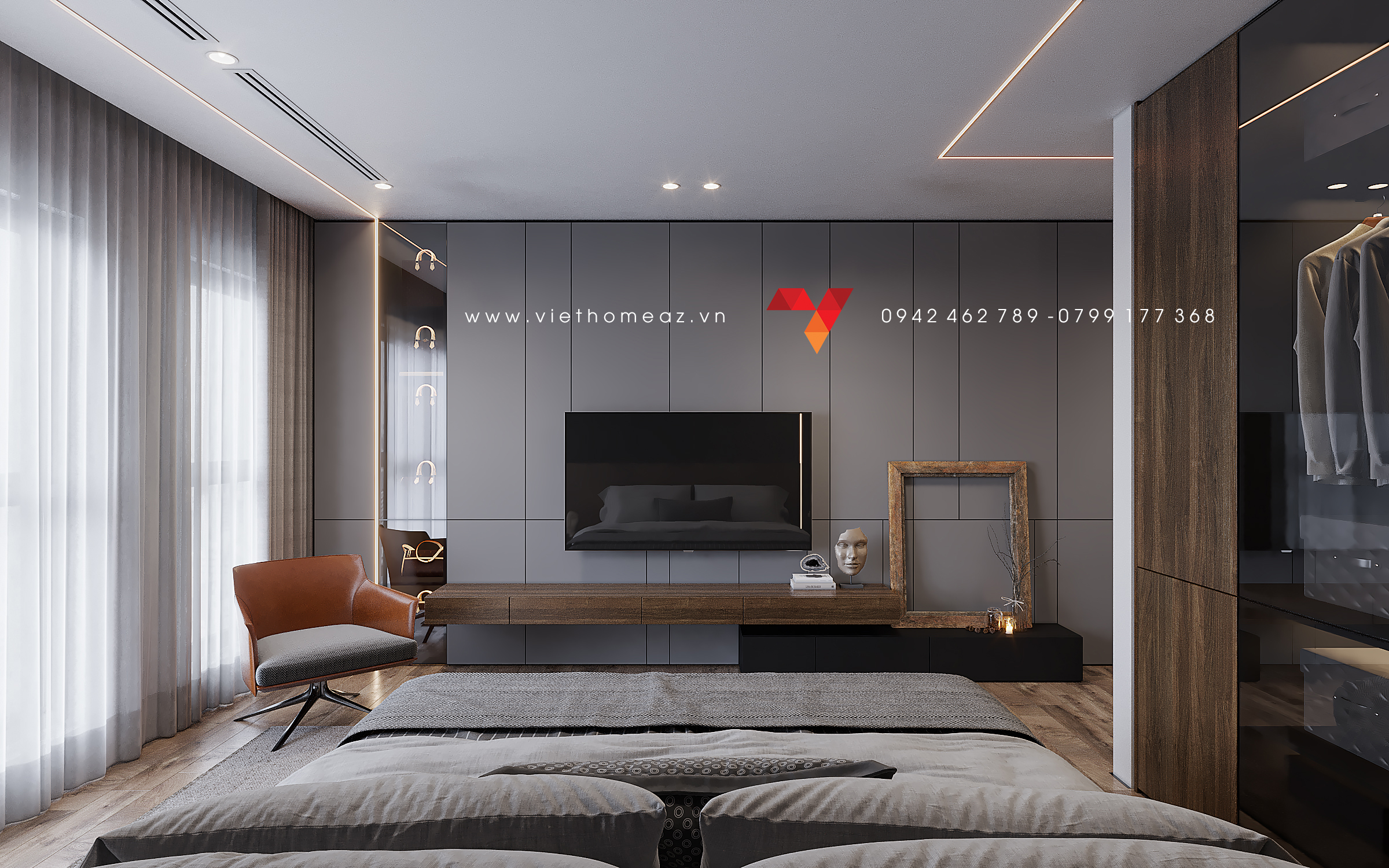 The Terra An Hung 公寓室内设计丨越南河内丨VietHome 建筑与室内设计公司-28