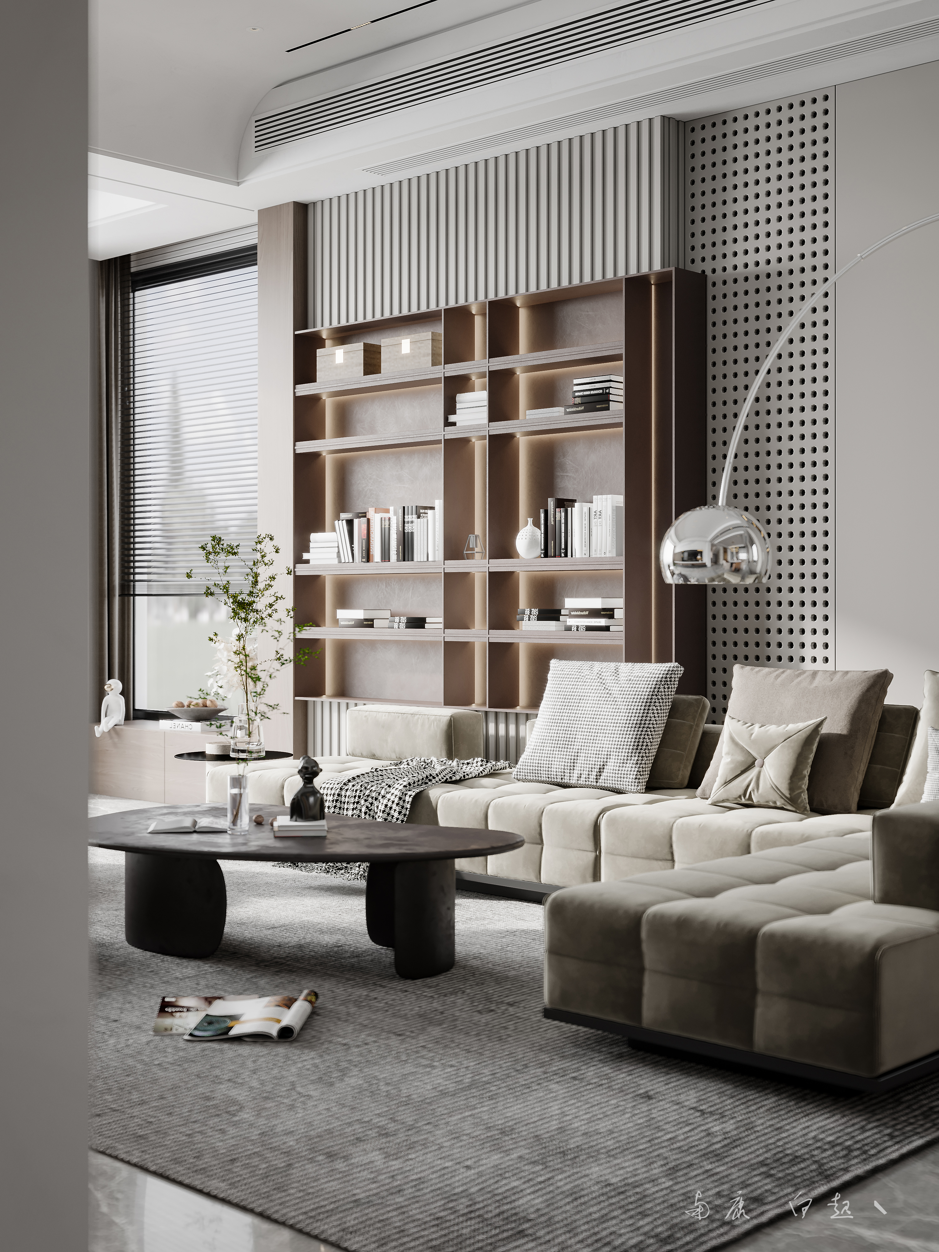 现代平层设计案例解析 | 简约风格与高级感的完美融合-13