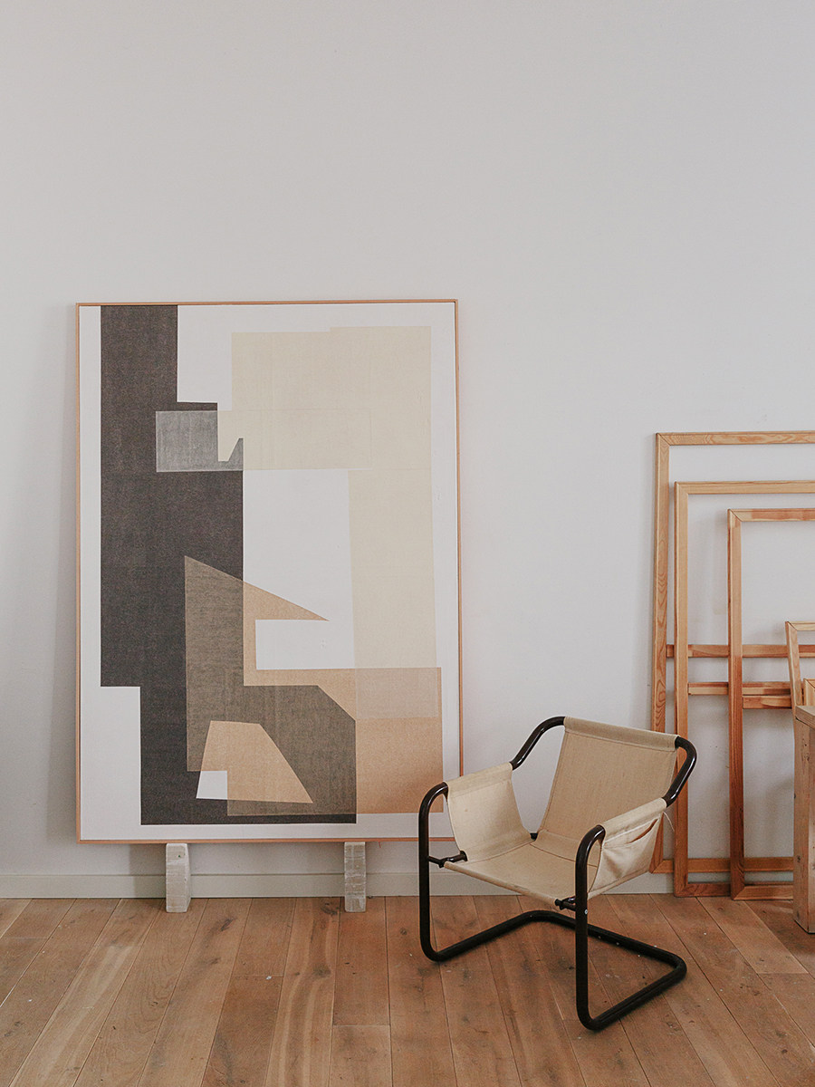 柏林艺术家金·巴特尔特的蜡笔抽象画“绘画”-10