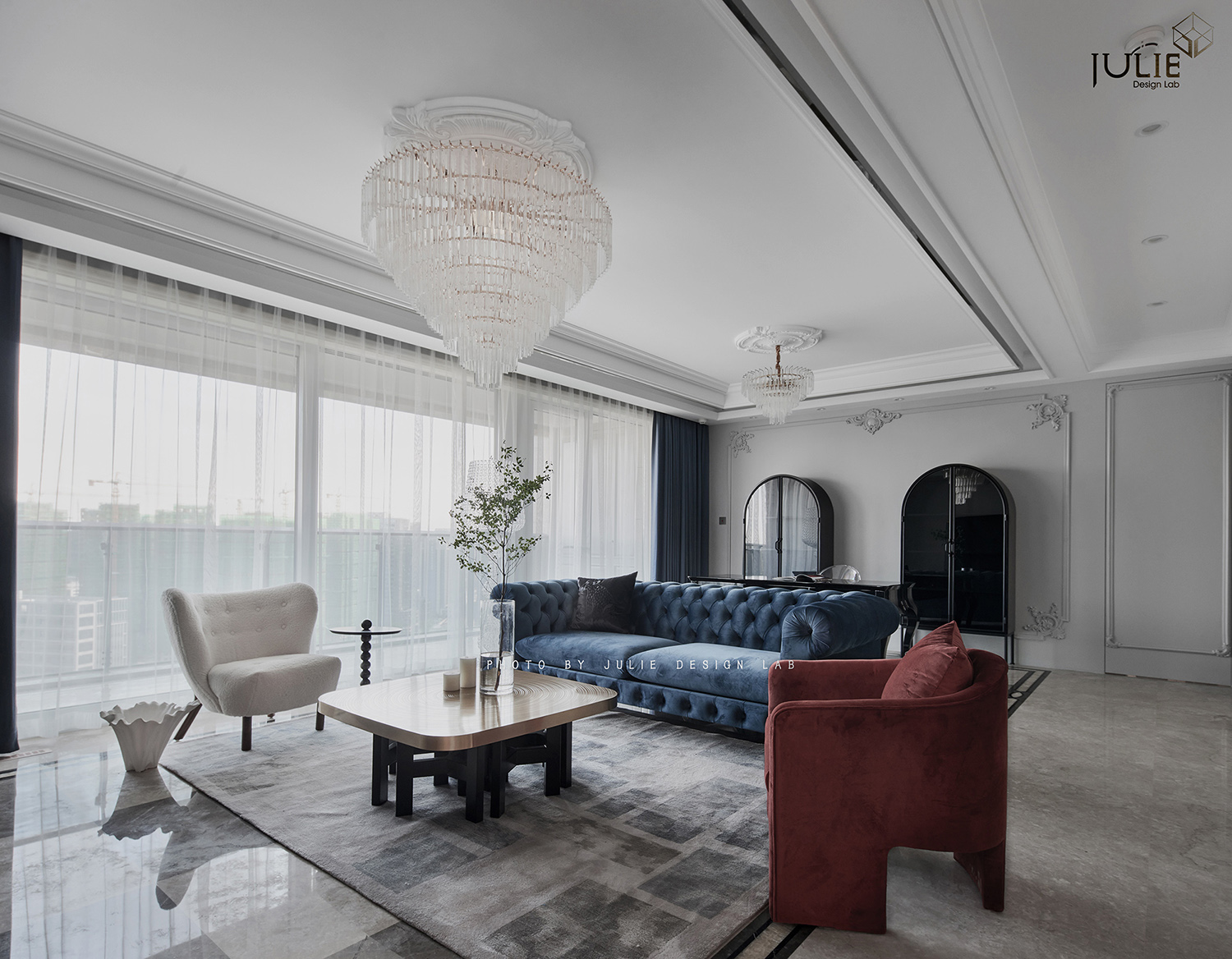 法式轻奢浪漫住宅设计丨中国杭州丨JULIE 软装设计-2