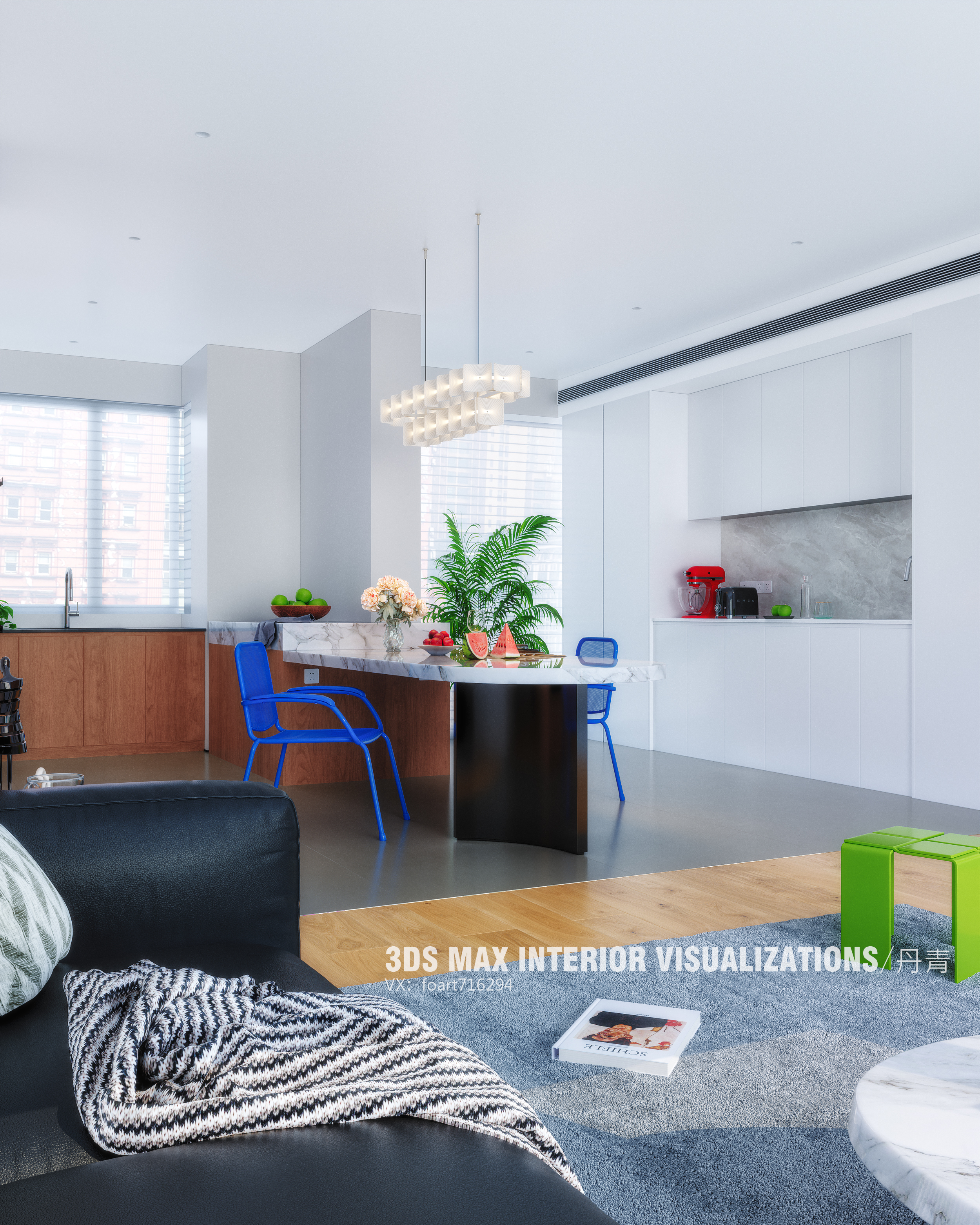 夏日客厅渲染-2