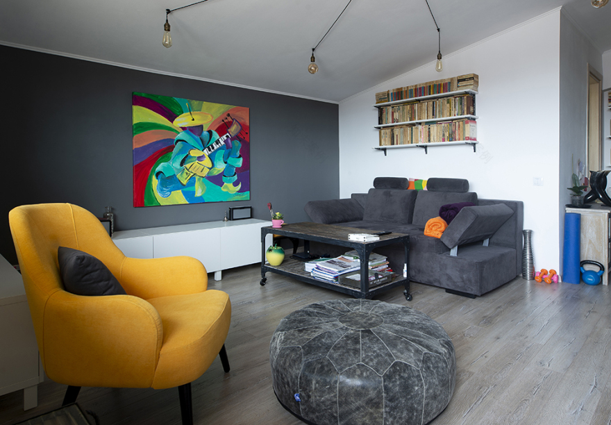 基于画作的布加勒斯特阁楼室内装修丨罗马尼亚布加勒斯特-5