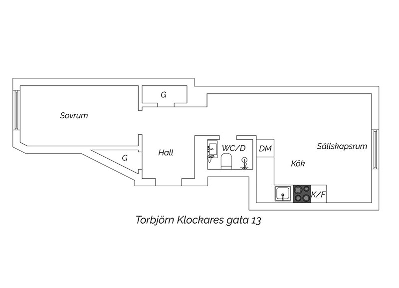 斯德哥尔摩 39 平米温馨一居室-19