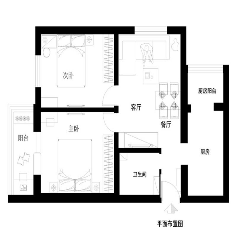 实创装饰打造 70 平米五口之家东南亚风格老房改造-7