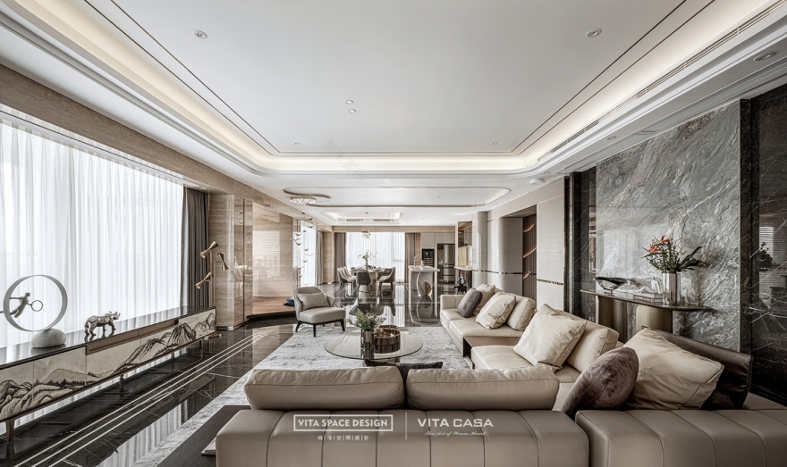 名门府邸 大观自在丨维塔空间设计-27