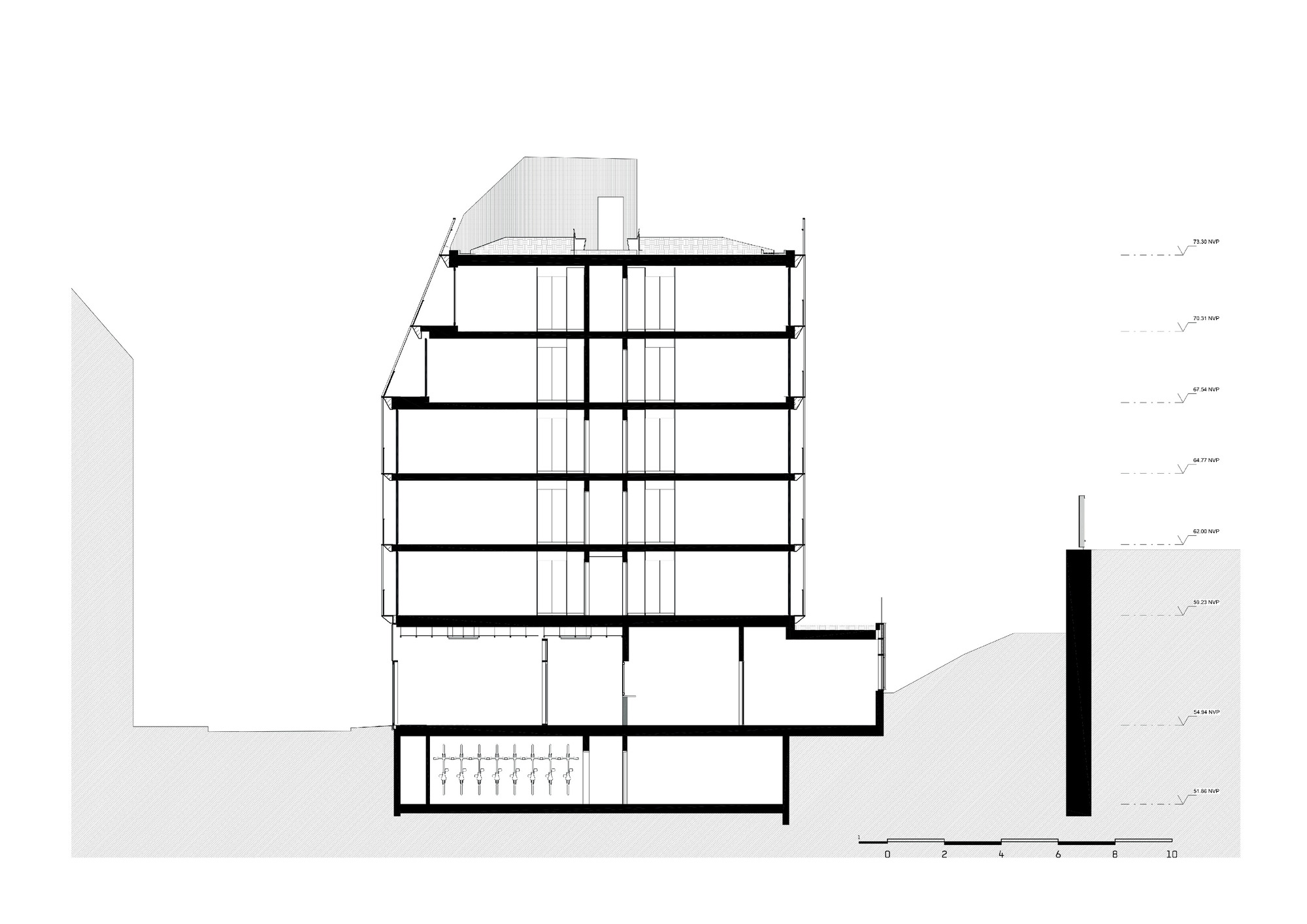 Rue Castagnary 混合用途建筑丨法国巴黎丨TANK-16