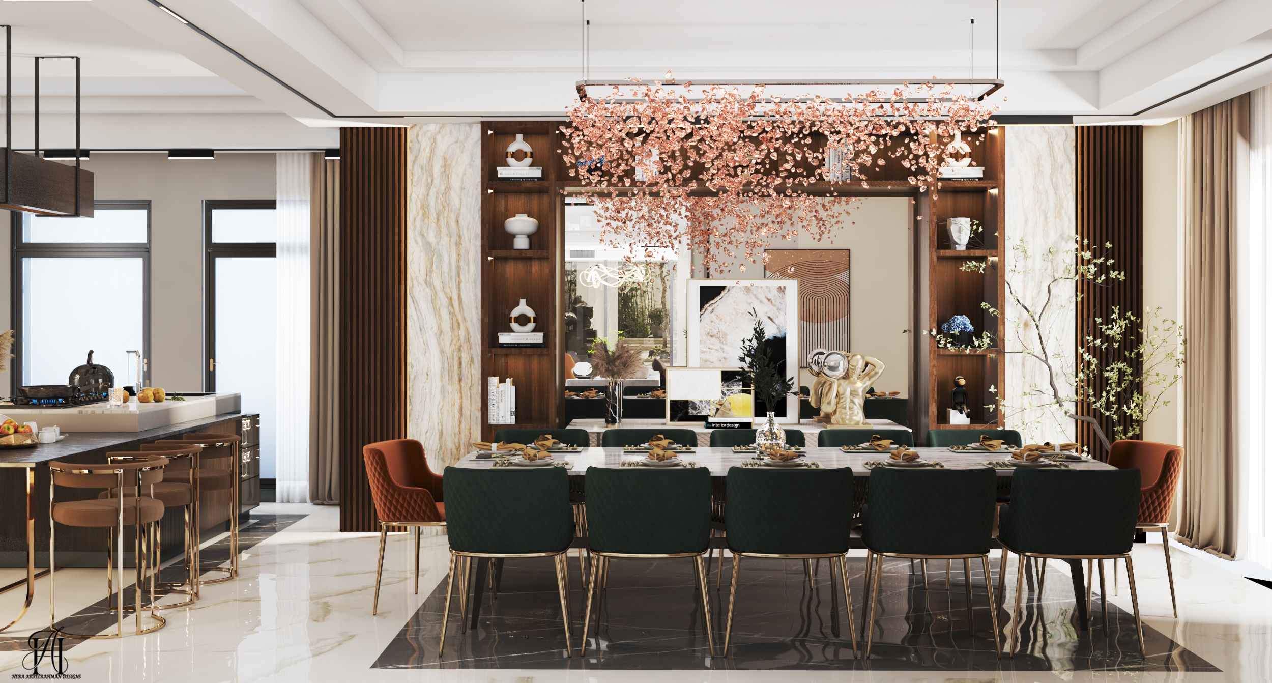 别墅一层丨埃及亚历山大丨dahab design-5