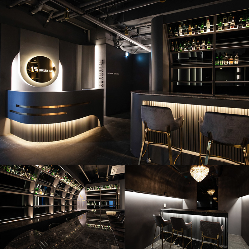 高级黑 | 巴塞罗那 1% 餐厅的惊艳室内设计-1