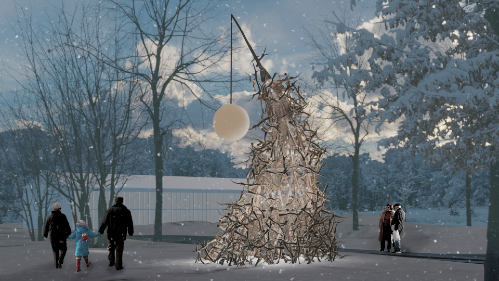 Arkhangelsk自然保护区公园“带真星星的圣诞树”项目-9