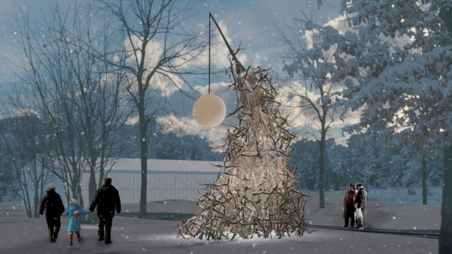 Arkhangelsk自然保护区公园“带真星星的圣诞树”项目-9