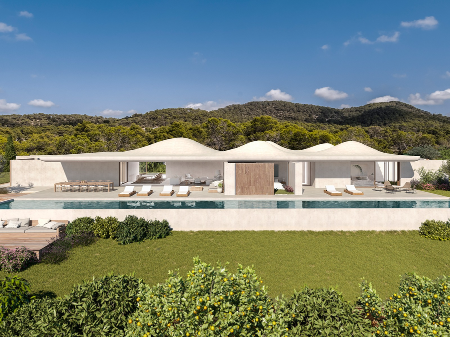 18 位建筑大师的伊维萨岛私人别墅设计,自然融入奢华-161