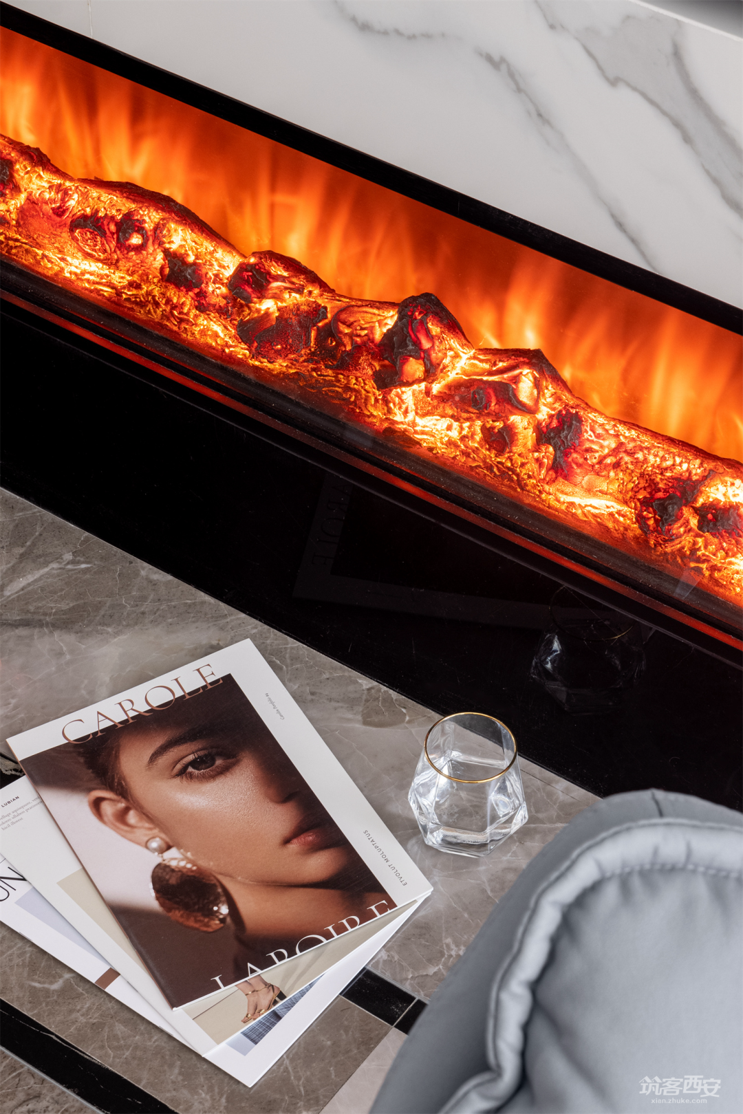 铜川荣耀壹品 · 撞色美式大平层设计丨中国铜川丨力创设计工作室-25