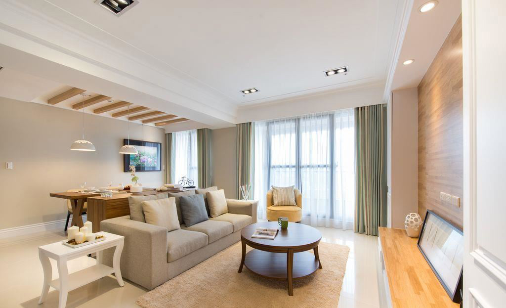 春雨设计--32坪 三房 ‧ 混搭風-4