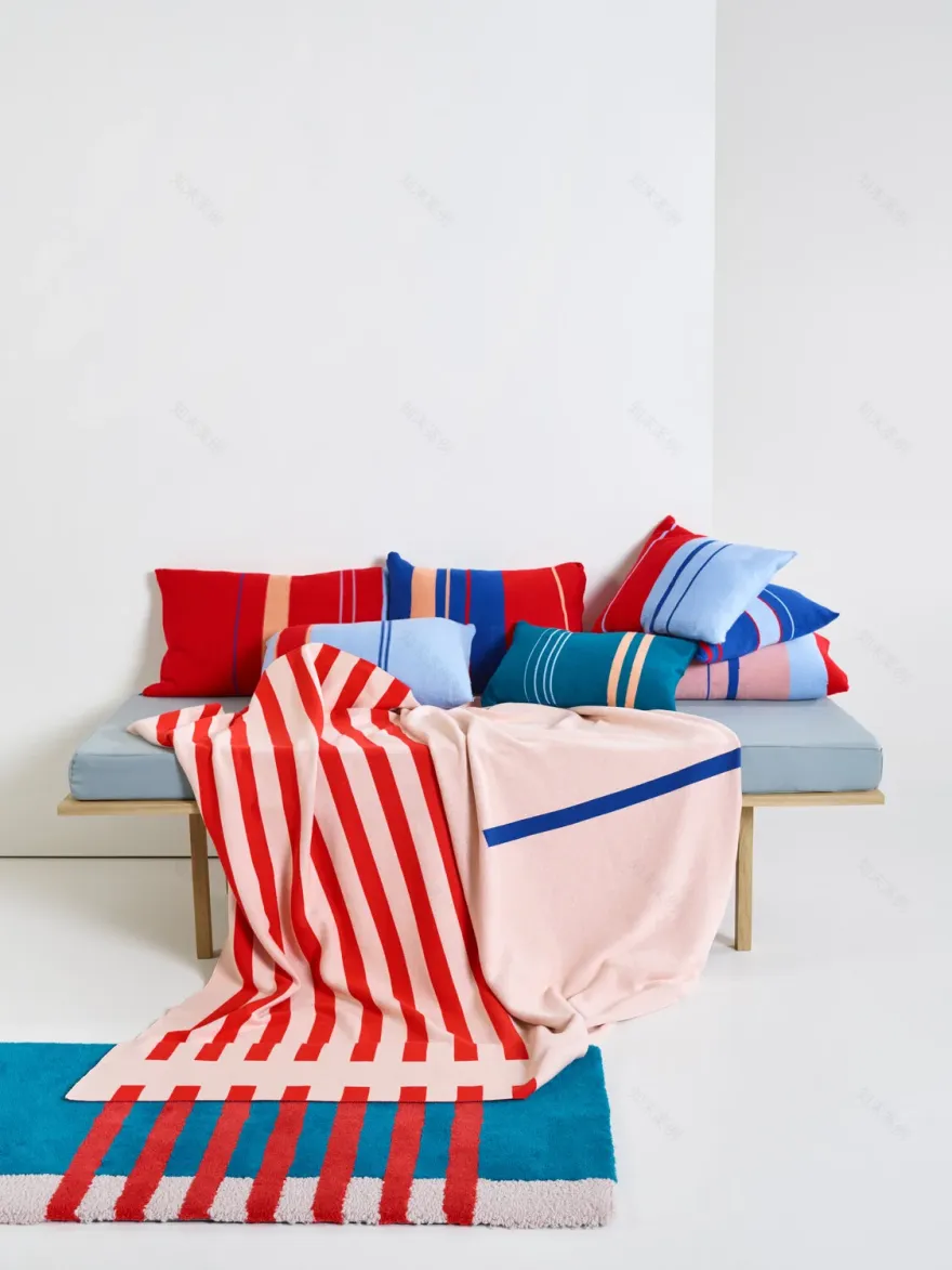 ATELIERLEDA LINES系列毛毯和抱枕设计丨比利时丨Leda-8